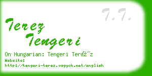 terez tengeri business card